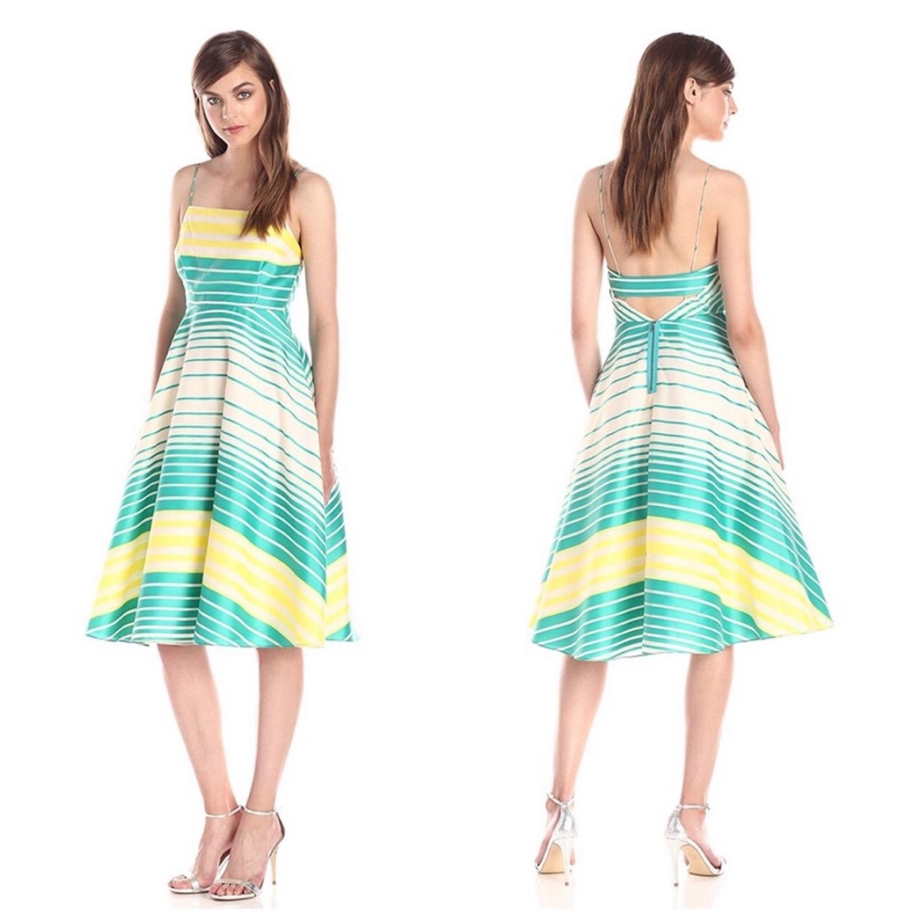 NWT Tracy Reese Cami Frock Stripe Midi Dress Anthropologie